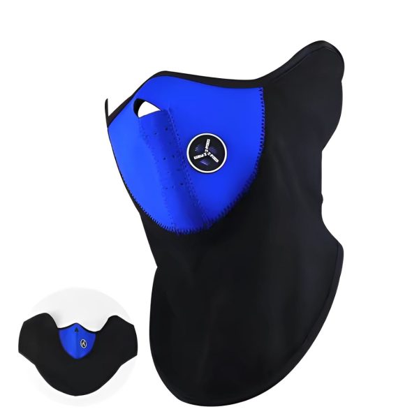 Pack of 01 Windproof Bike Mask - Half Face Motorcycle Mask for Men & Women