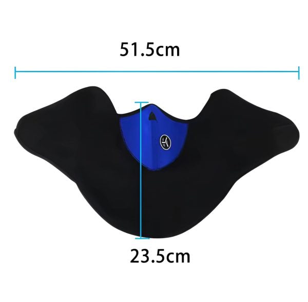 Pack of 01 Windproof Bike Mask - Half Face Motorcycle Mask for Men & Women